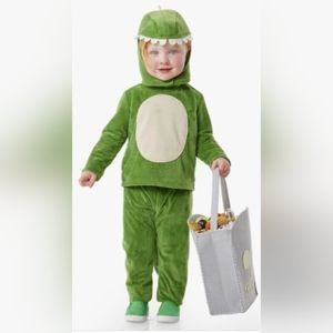 Pottery Barn Kids Dino Washable Toddler Costume, 3T - Green - 3 piece
